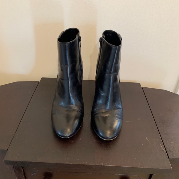 Nine West black leather why not booties size 8 with original box - Picture 4 of 9